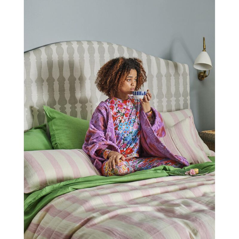 Kip&Co Forever Floral Lilac Organic Cotton LS Pyjama Top & Slouch Pant Set image number 3
